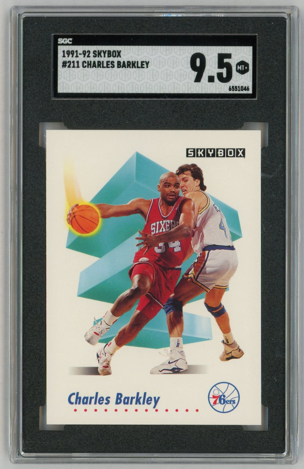 1991 SkyBox #211 Charles Barkley SGC 9.5