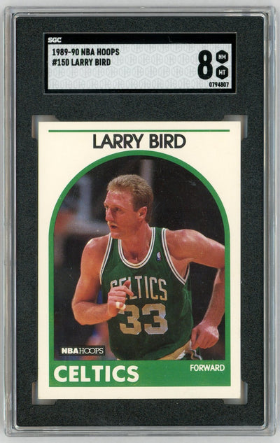 1989 NBA Hoops #150 Larry Bird SGC 8