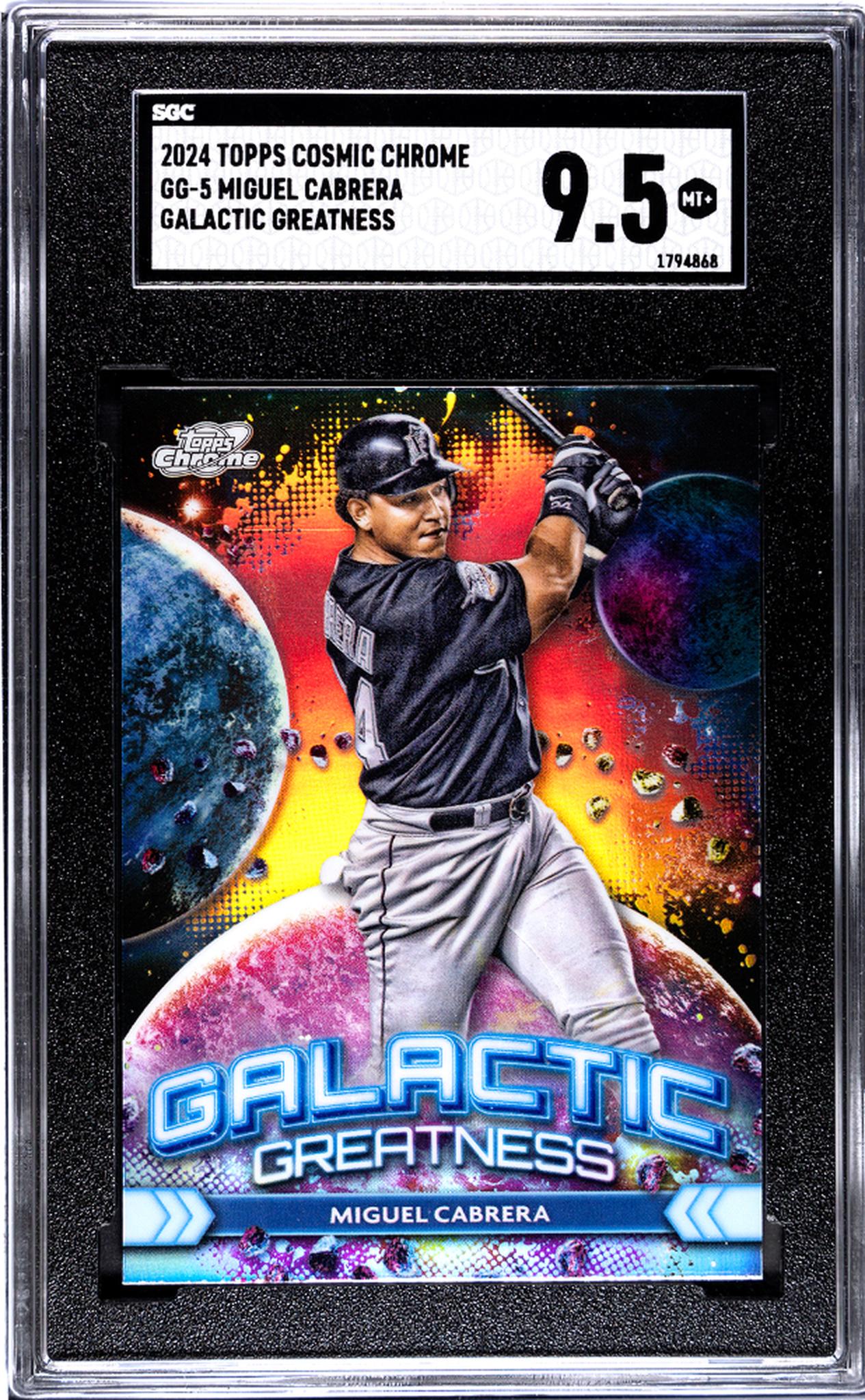 2024 Topps Cosmic Chrome Galactic Greatness Miguel Cabrera #GG-5 SGC 9.5