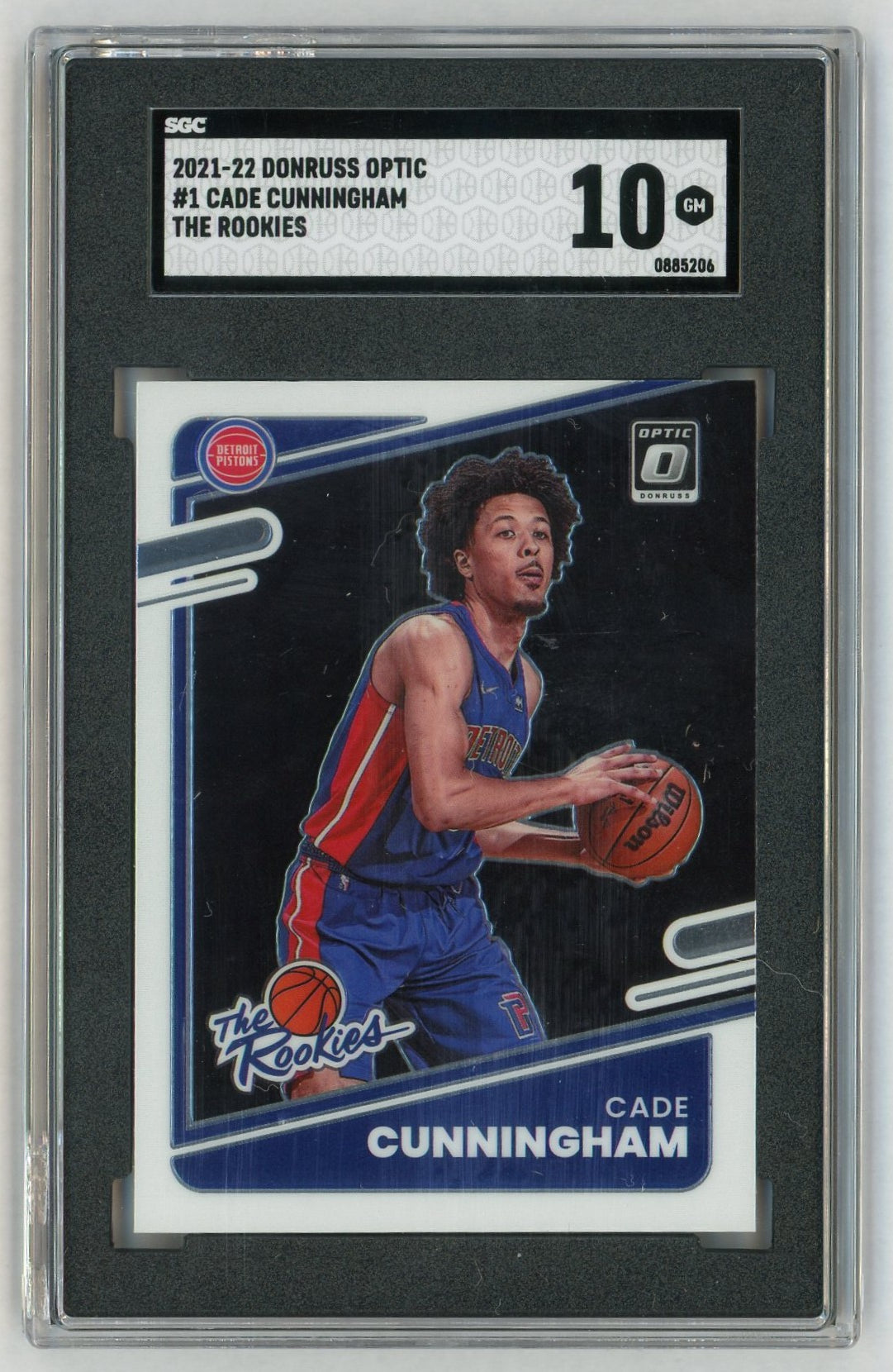 2021-22 Donruss Optic #1 Cade Cunningham The Rookies RC SGC 10