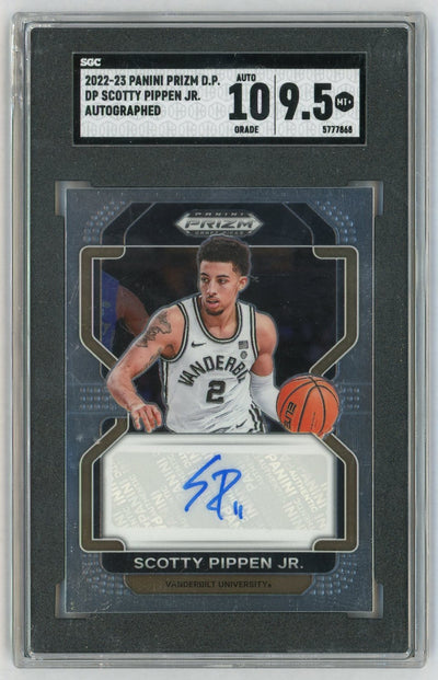 2022-23 Panini Prizm Draft Picks Scotty Pippen Jr. Auto #DP-SPJ SGC 9.5