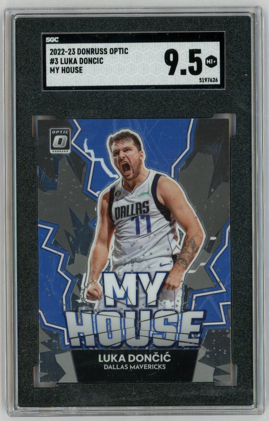 2022 Donruss Optic #3 Luka Dončić My House SGC 9.5