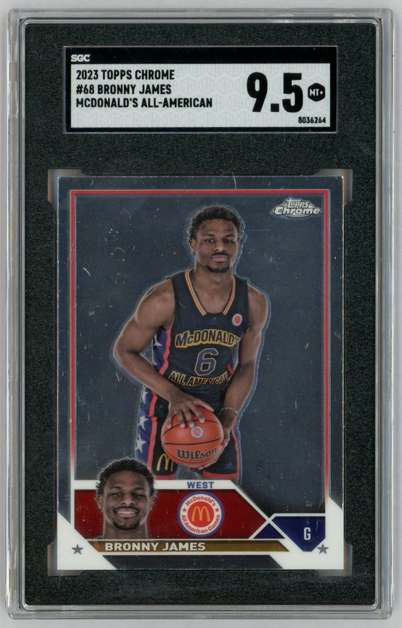 2023 Topps Chrome #68 Bronny James SGC 9.5
