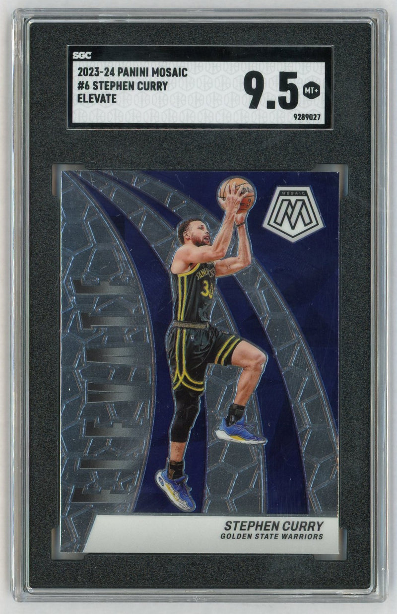 2023-24 Mosaic #6 Stephen Curry Elevate SGC 9.5
