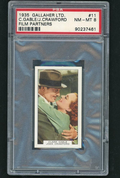 1935 Gallaher Film Partners Clark Gable Joan Crawford #11 PSA 8