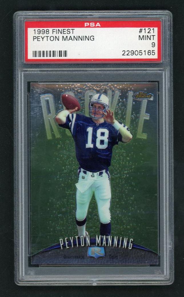 1998 Topps Finest Peyton Manning #121 PSA 9