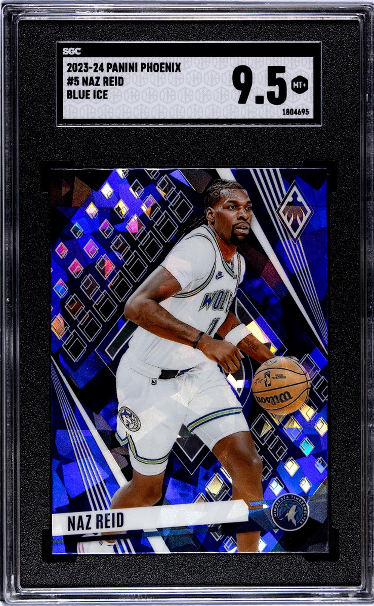 2023-24 Panini Phoenix #5 Naz Reid Blue Ice SGC 9.5