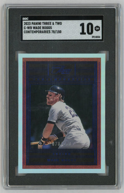 2023 Panini Three & Two #C-WB Wade Boggs Contemporaries /150 SGC 10