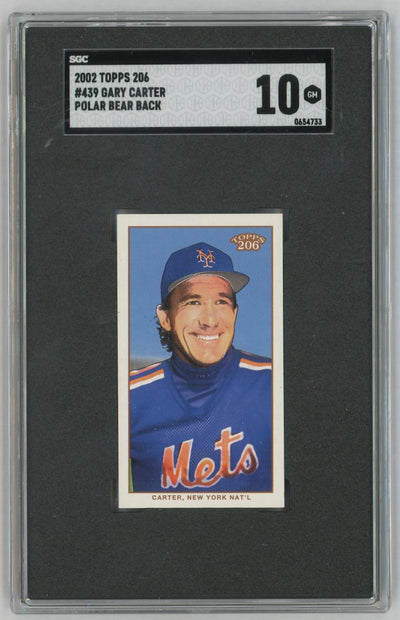 2002 Topps 206 Gary Carter #439 Polar Bear Back SGC 10