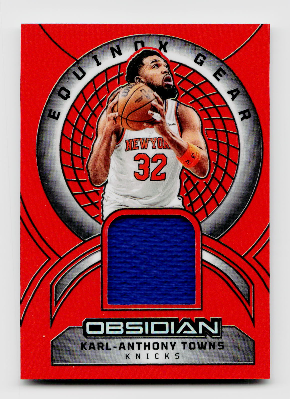 2024-25 Obsidian #EG-KAT Karl-Anthony Towns Equinox Gear Game-Used Patch Orange /99