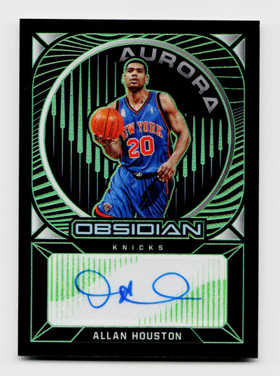 2020-21 Panini Obsidian Allan Houston Aurora Autographs #AU-ALH /25 Auto
