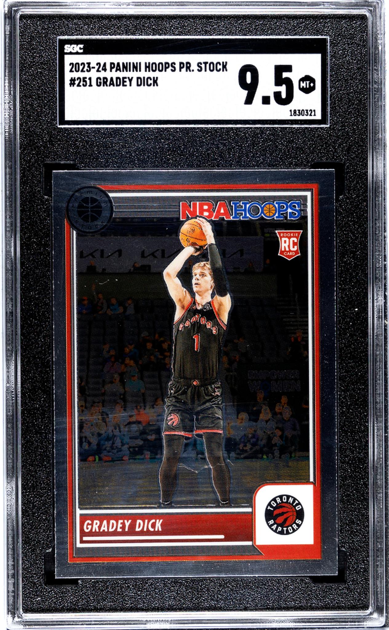 2023-24 Panini Hoops Gradey Dick #251 RC SGC 9.5