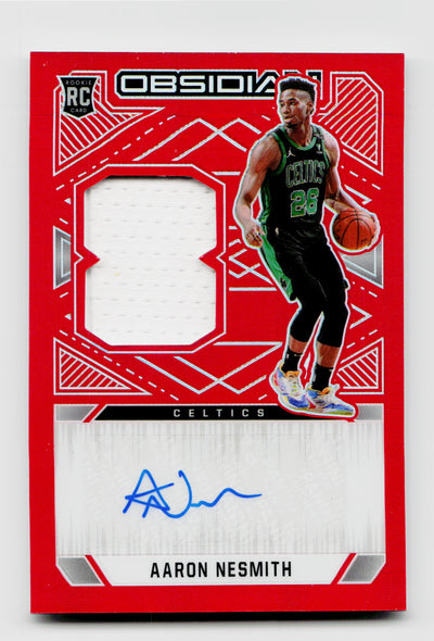 2020-21 Obsidian #229 Aaron Nesmith Rookie Patch Auto Red RC