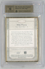 2017 Topps Transcendent Mike Piazza Silver Framed Auto Wearing A Hat Variation /15 BGS Pristine 10