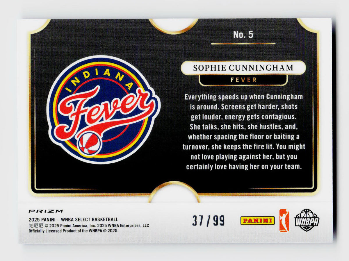 2025 Select #5 Sophie Cunningham Snapshots Blue Ice /99