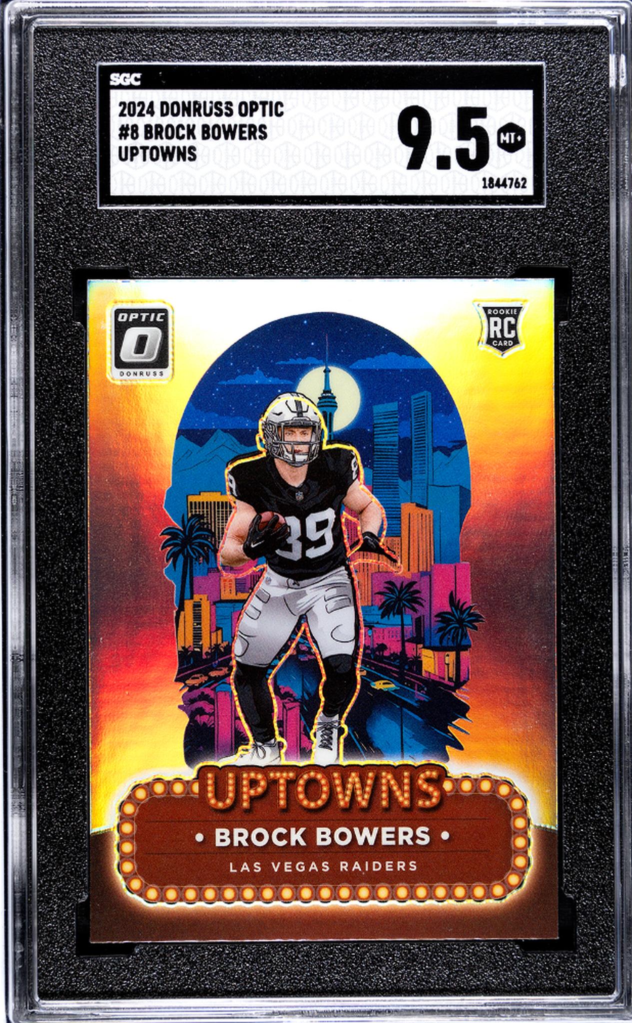 2024 Donruss Optic #8 Brock Bowers Uptowns SGC 9.5