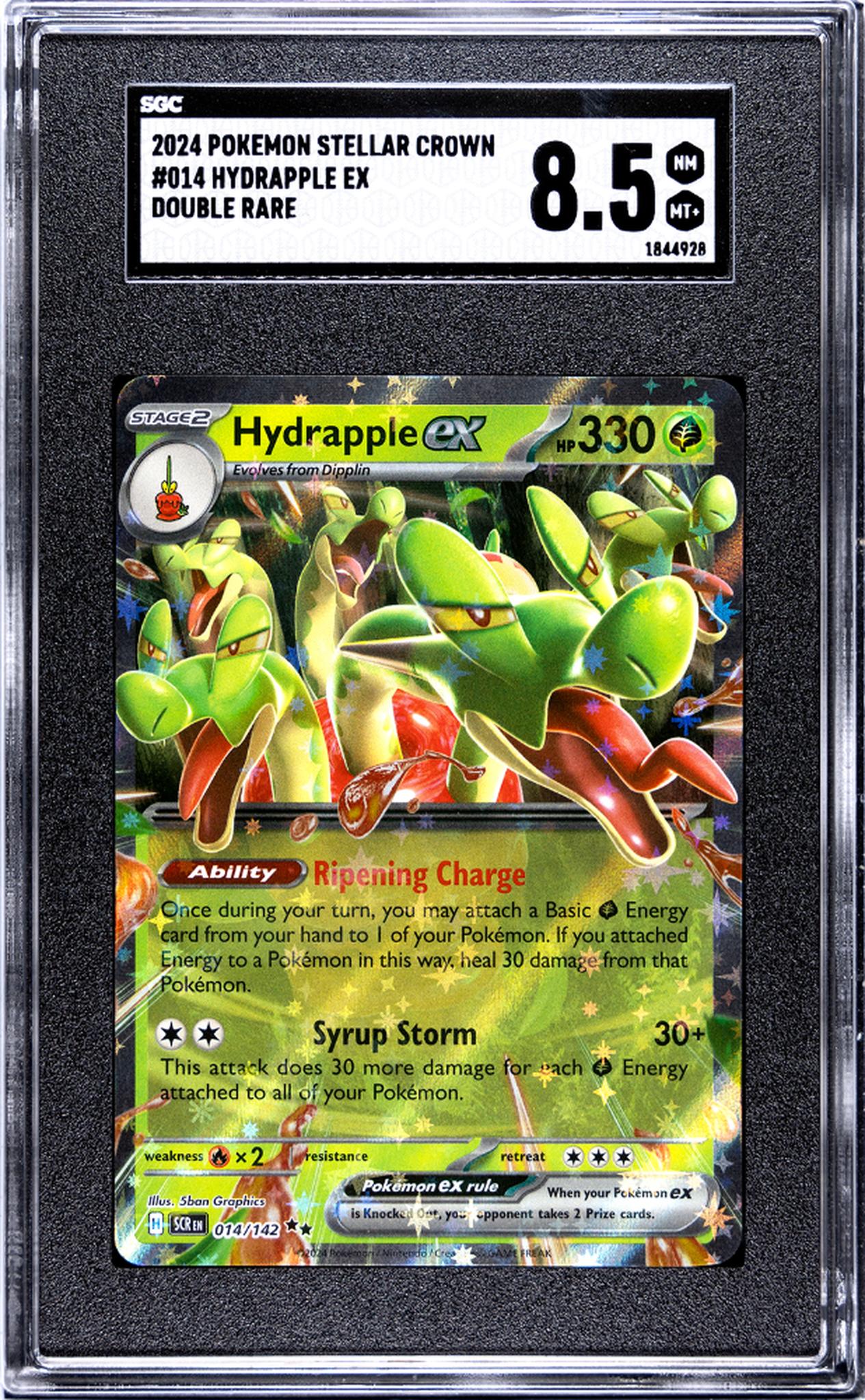 2024 Pokemon Stellar Crown #014 Hydrapple Ex SGC 8.5