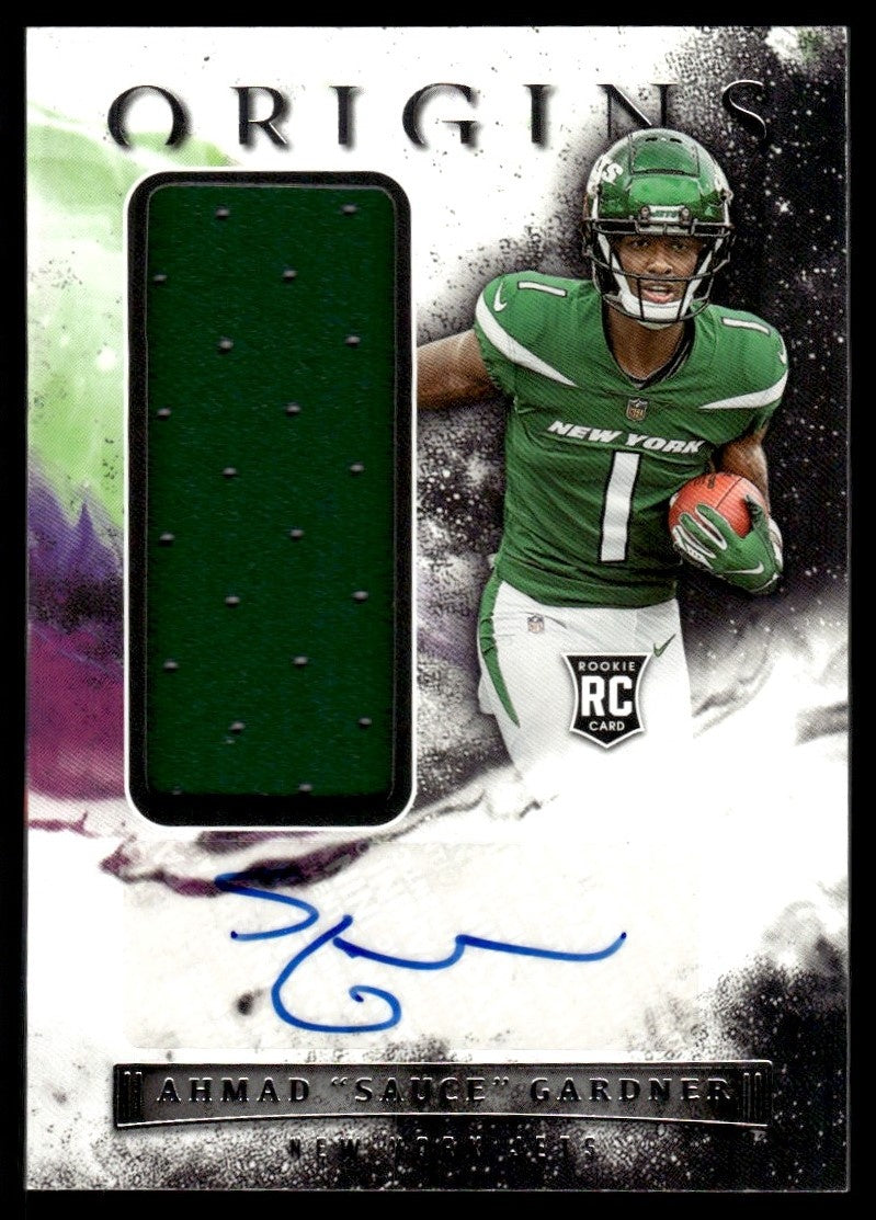 2022 Panini Origins Ahmad Sauce Gardner #181 RC RPA