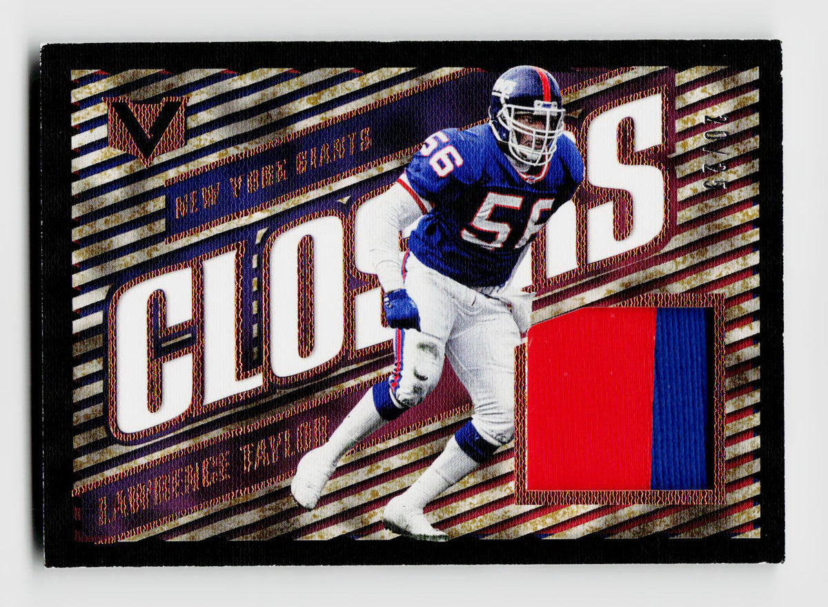 2017 Panini Vertex #CL-4 Lawrence Taylor Player-Worn Patch /25