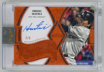 2025 Topps Five Star #PEP-HM Hideki Matsui Pre-Eminent Power Auto Orange SSP /5