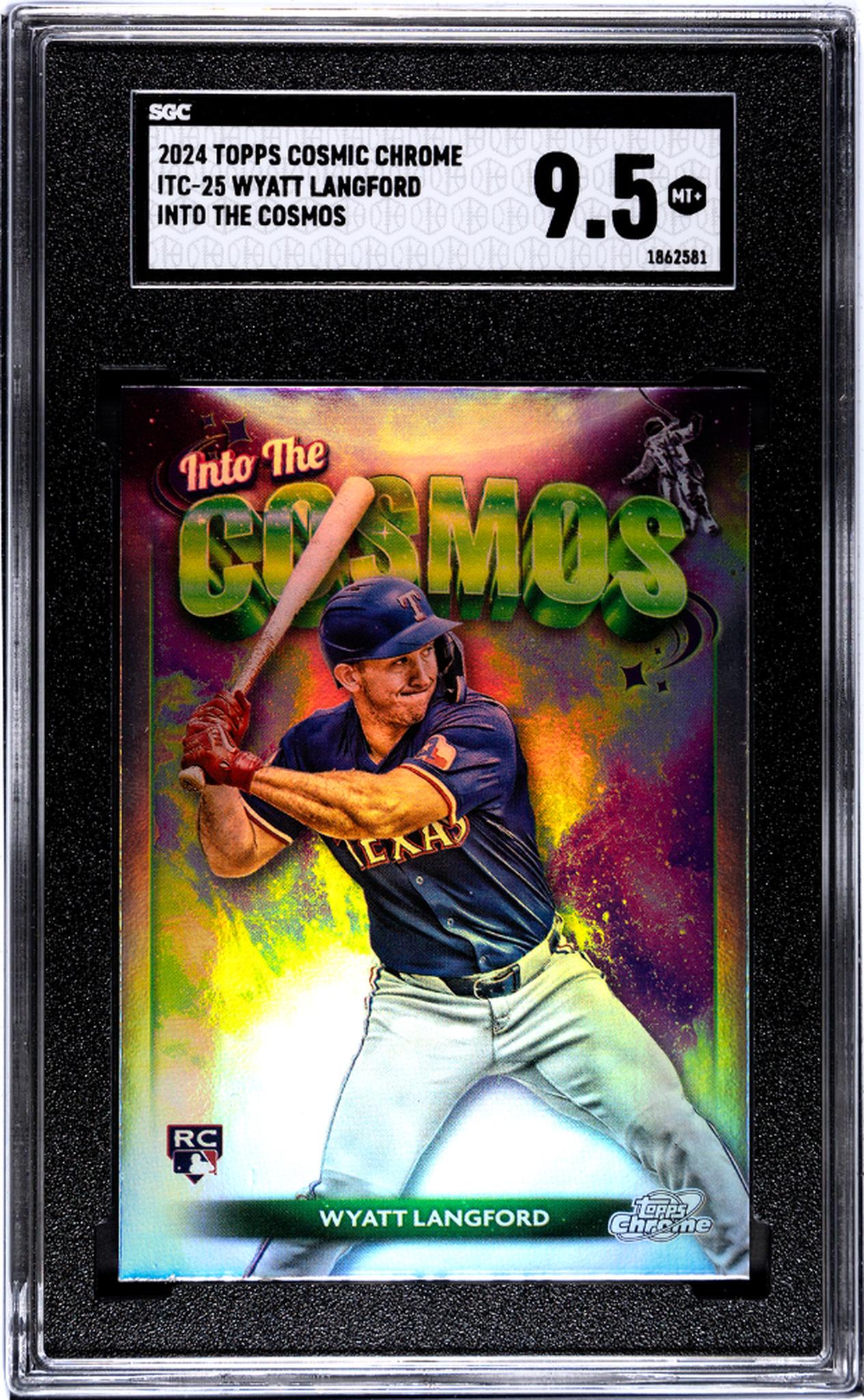 2024 Topps Cosmic Chrome Into The Cosmos Wyatt Langford #ITC-25 RC SGC 9.5