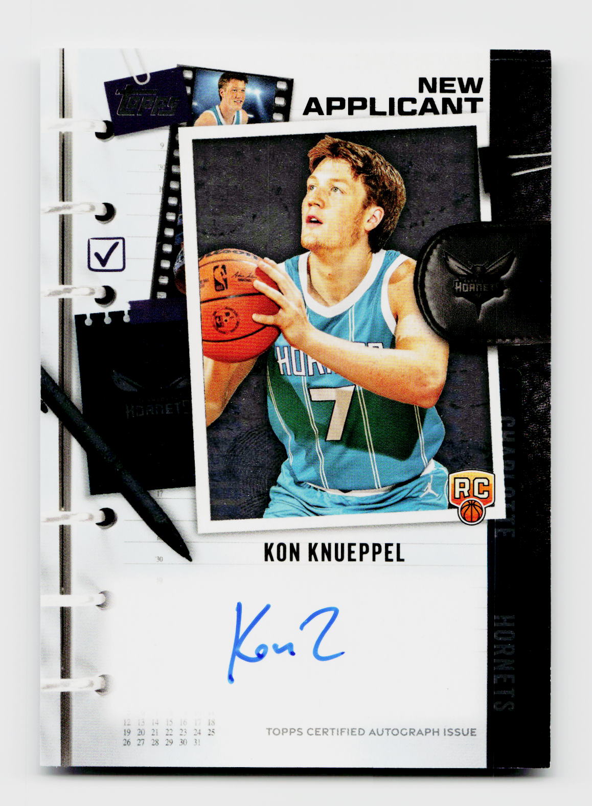 2025 Topps Kon Knueppel New Applicant Auto SSP Rookie RC