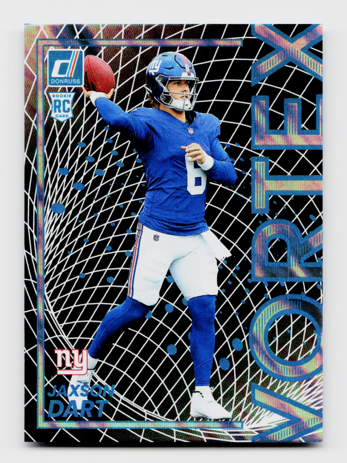 2025 Donruss #13 Jaxson Dart Vortex Lava SSP /10 Rookie RC