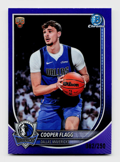 2025 Bowman Chrome #BCV-1 Cooper Flagg Rookie RC True Purple Refractor /250