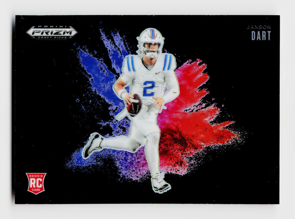2025 Prizm Draft Picks #14 Jaxson Dart Black Color Blast Rookie RC SSP