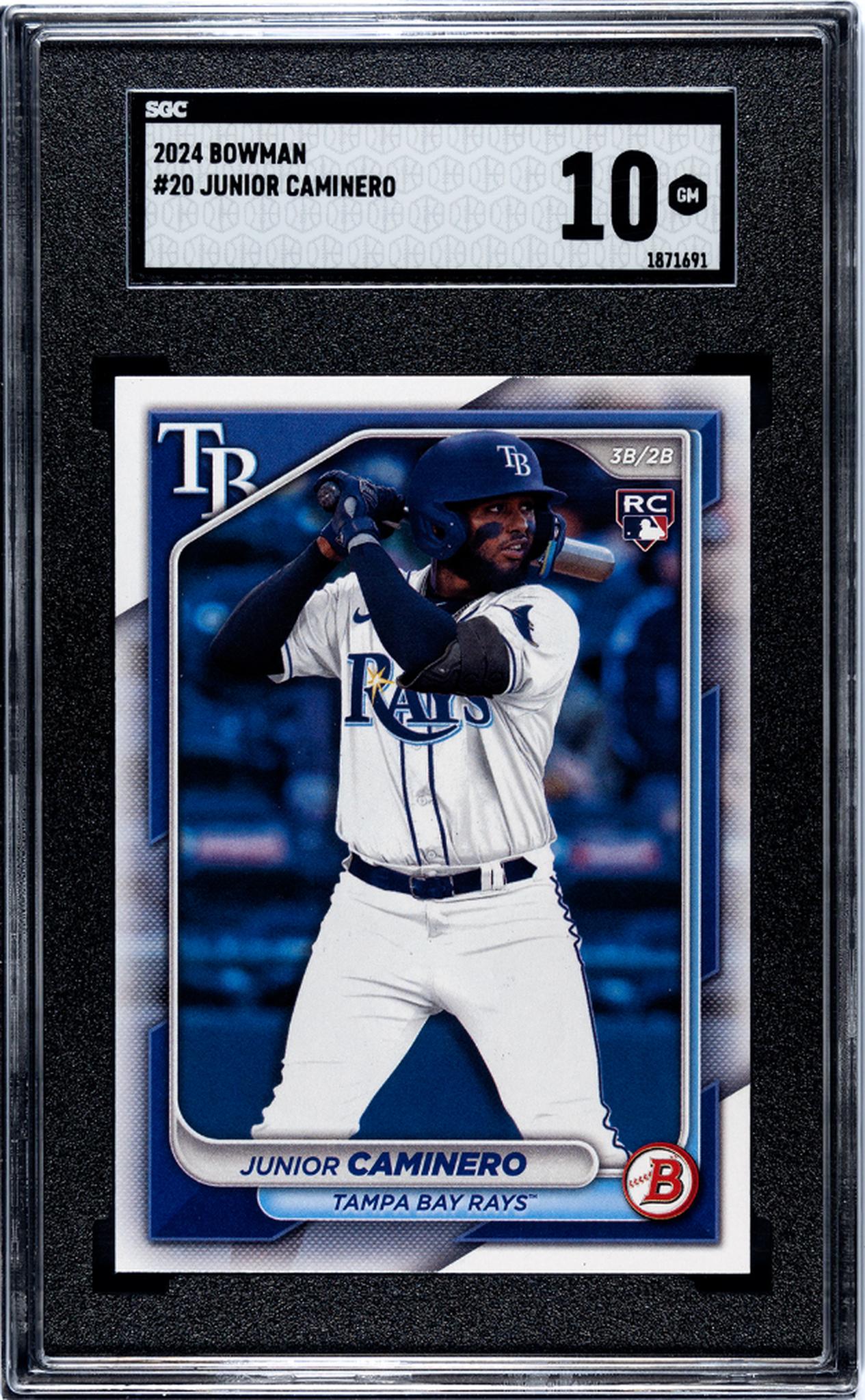 2024 Bowman Junior Caminero #20 RC SGC 10