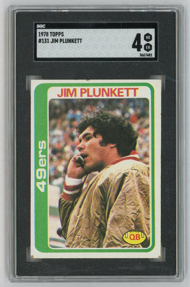 1978 Topps 131 Jim Plunkett SGC 4