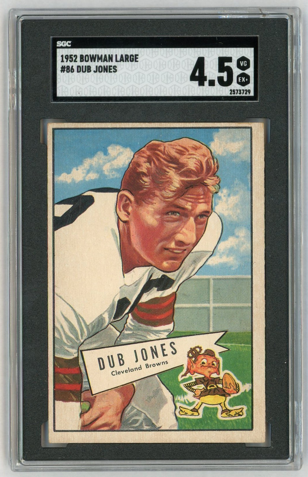 1952 Bowman Large #86 Dub Jones SGC 4.5