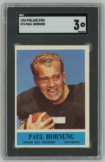 1964 Philadelphia Paul Hornung #74 SGC 3
