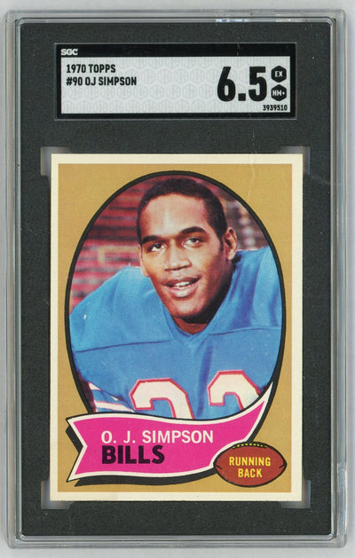 1970 Topps O.J. Simpson #90 SGC 6.5