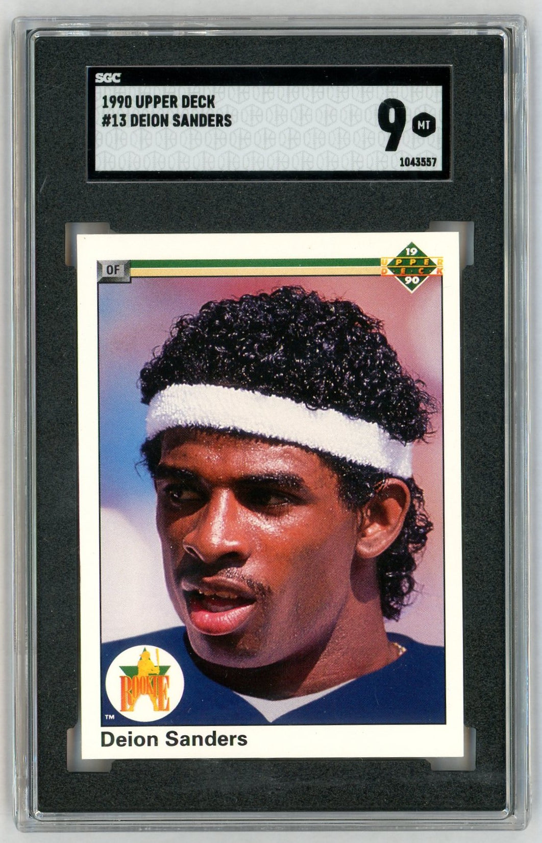 1990 Upper Deck #13 Deion Sanders Star Rookie RC SGC 9