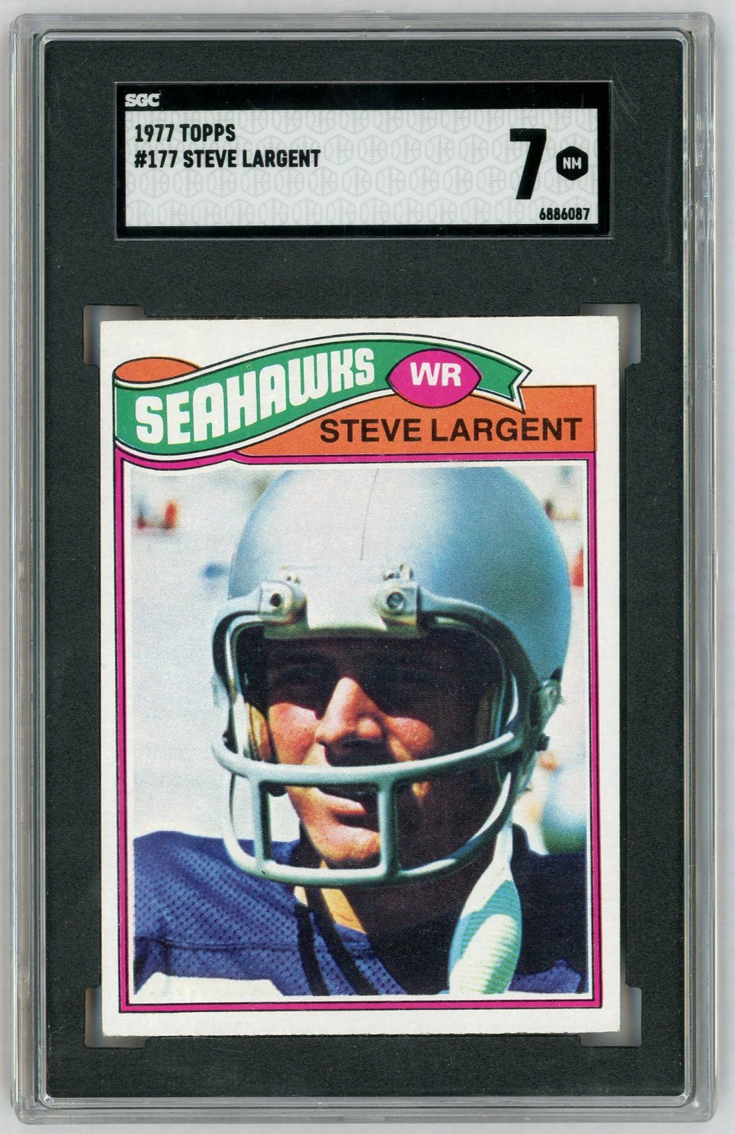 1977 Topps #177 Steve Largent Rookie RC SGC 7