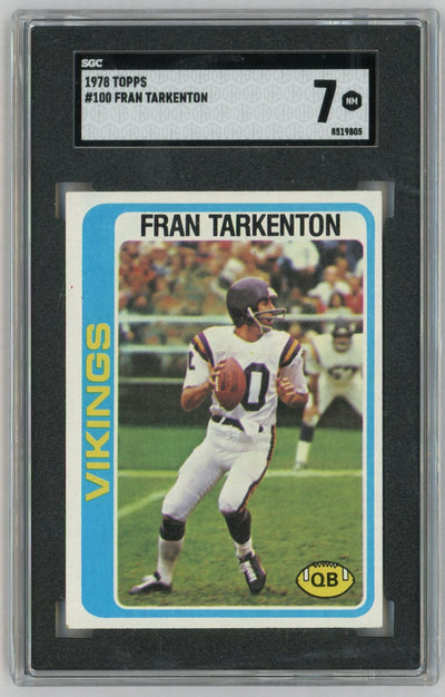 1978 Topps #100 Fran Tarkenton SGC 7