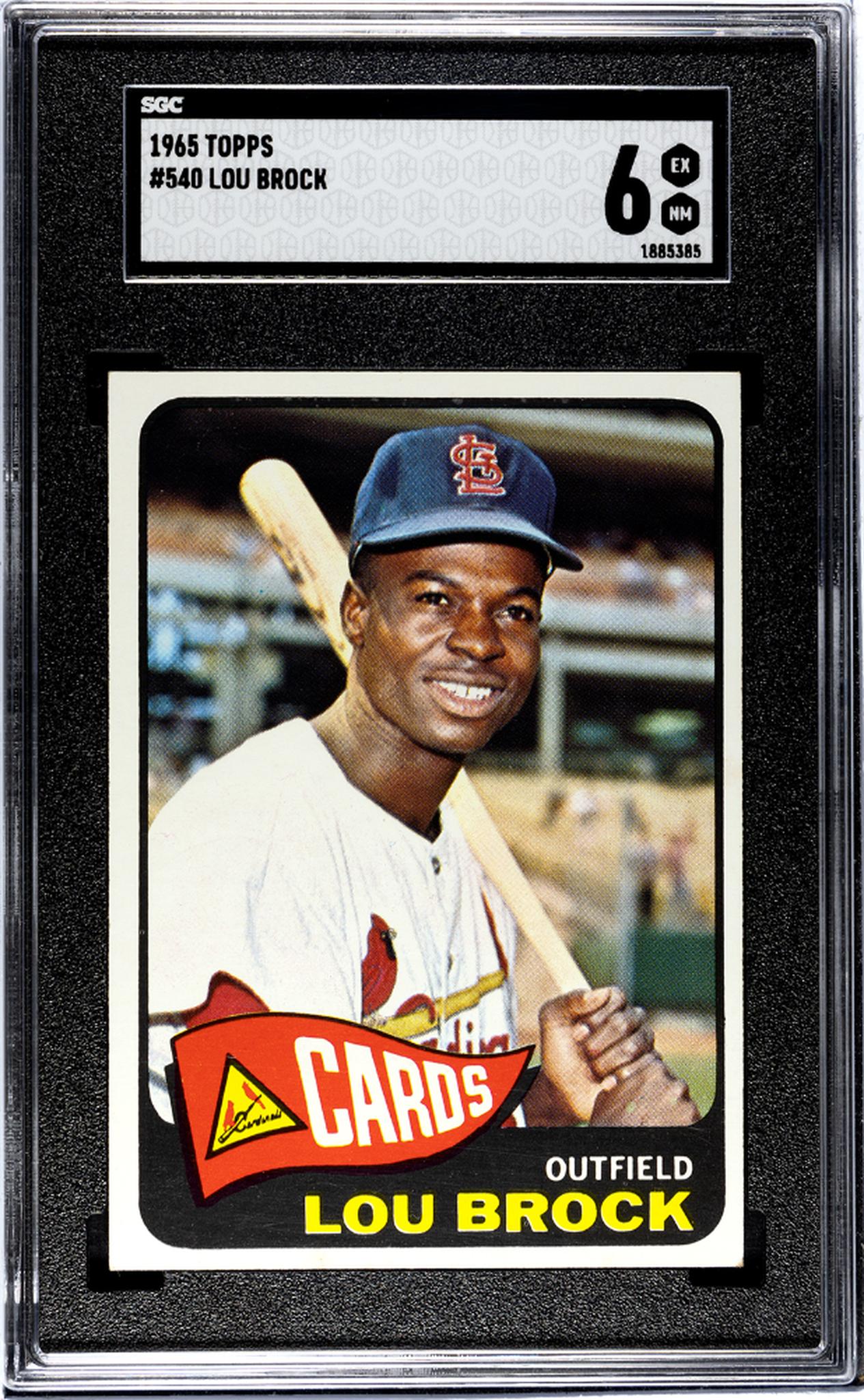 1965 Topps #540 Lou Brock SGC 6