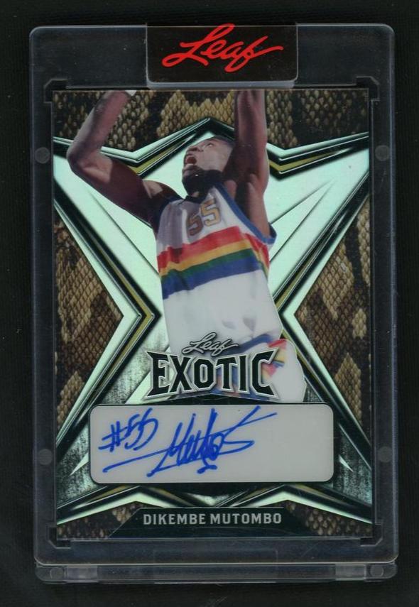 2021 Leaf Exotic EA-DM1 Dikembe Mutombo Exotic Auto