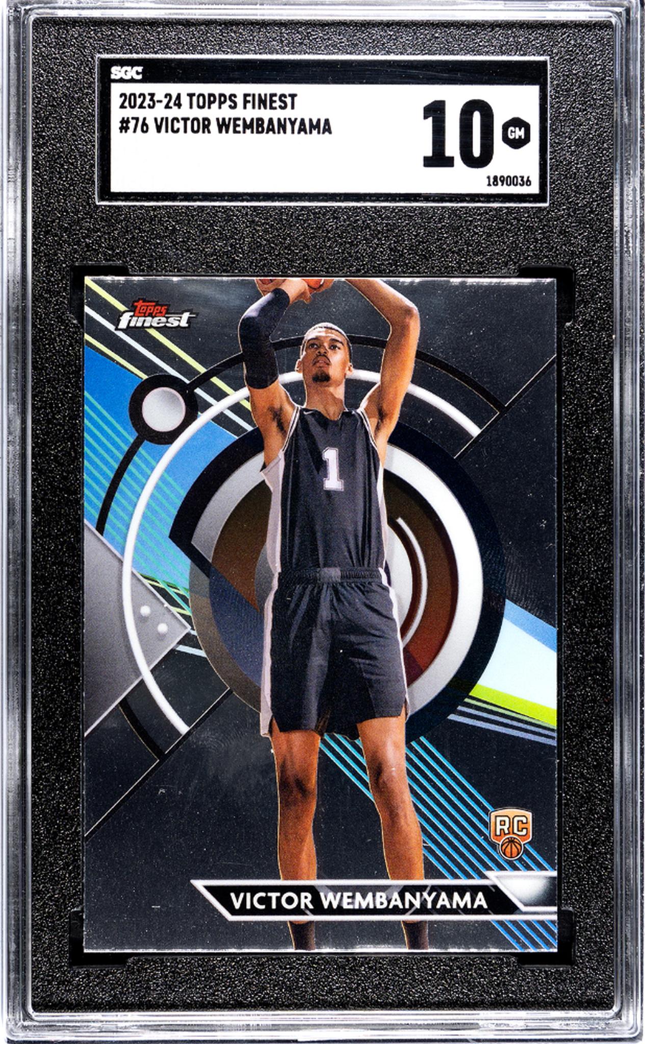 2023-24 Topps Finest #76 Victor Wembanyama SGC 10