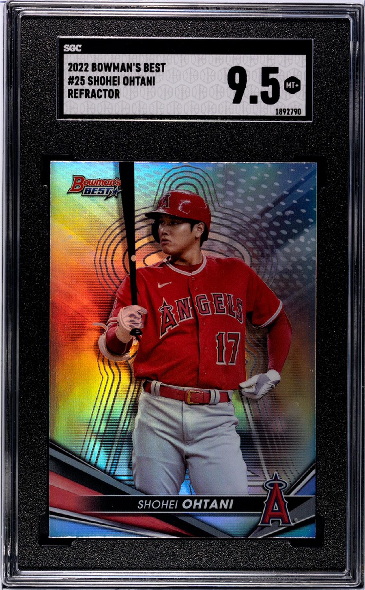 2022 Bowman's Best #25 Shohei Ohtani Refractor SGC 9.5