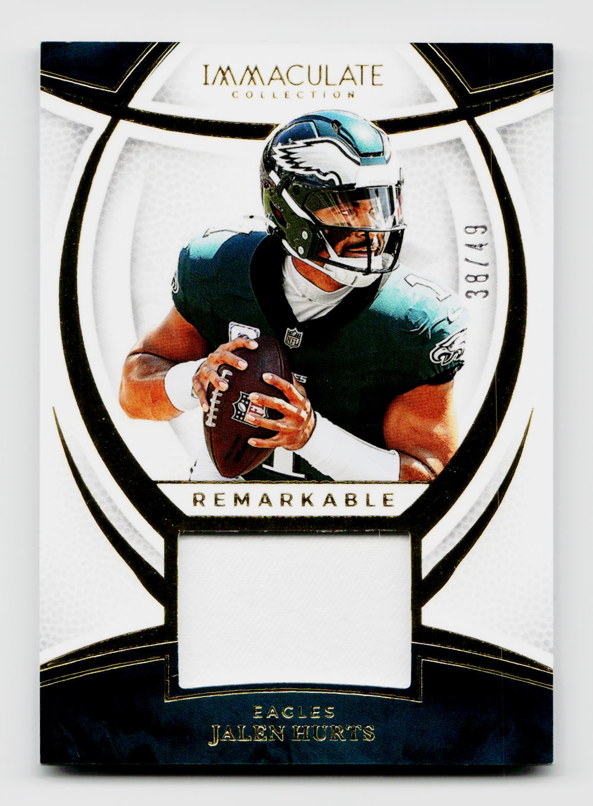2025 Immaculate Collection Remarkable Jalen Hurts Jersey #RM-JHS /49