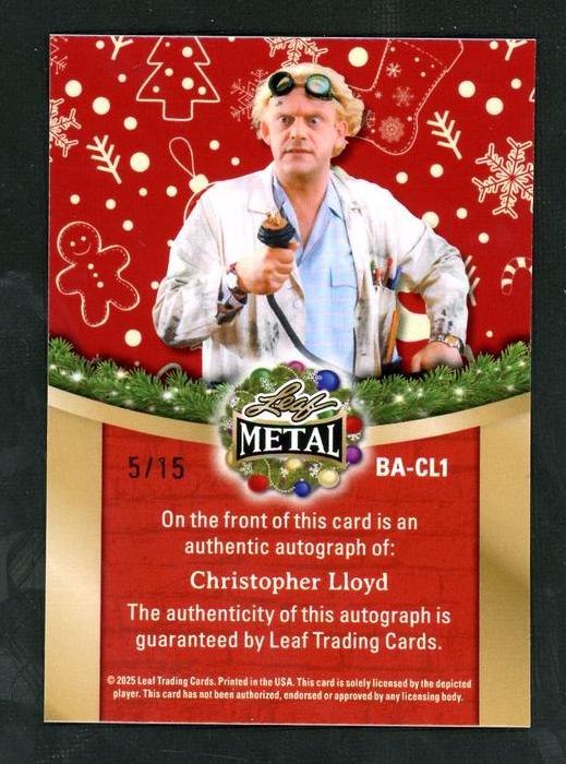 2023 Leaf Metal BA-CL1 Christopher Lloyd /15 VG Auto
