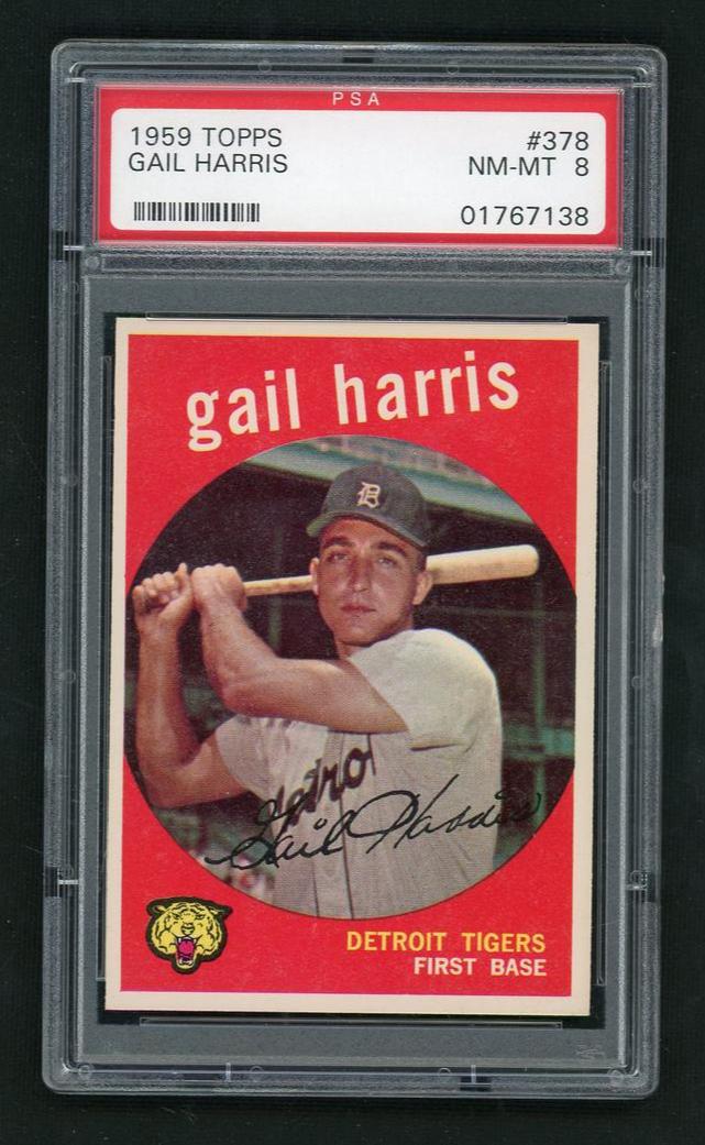 1959 Topps Gail Harris #378 PSA 8