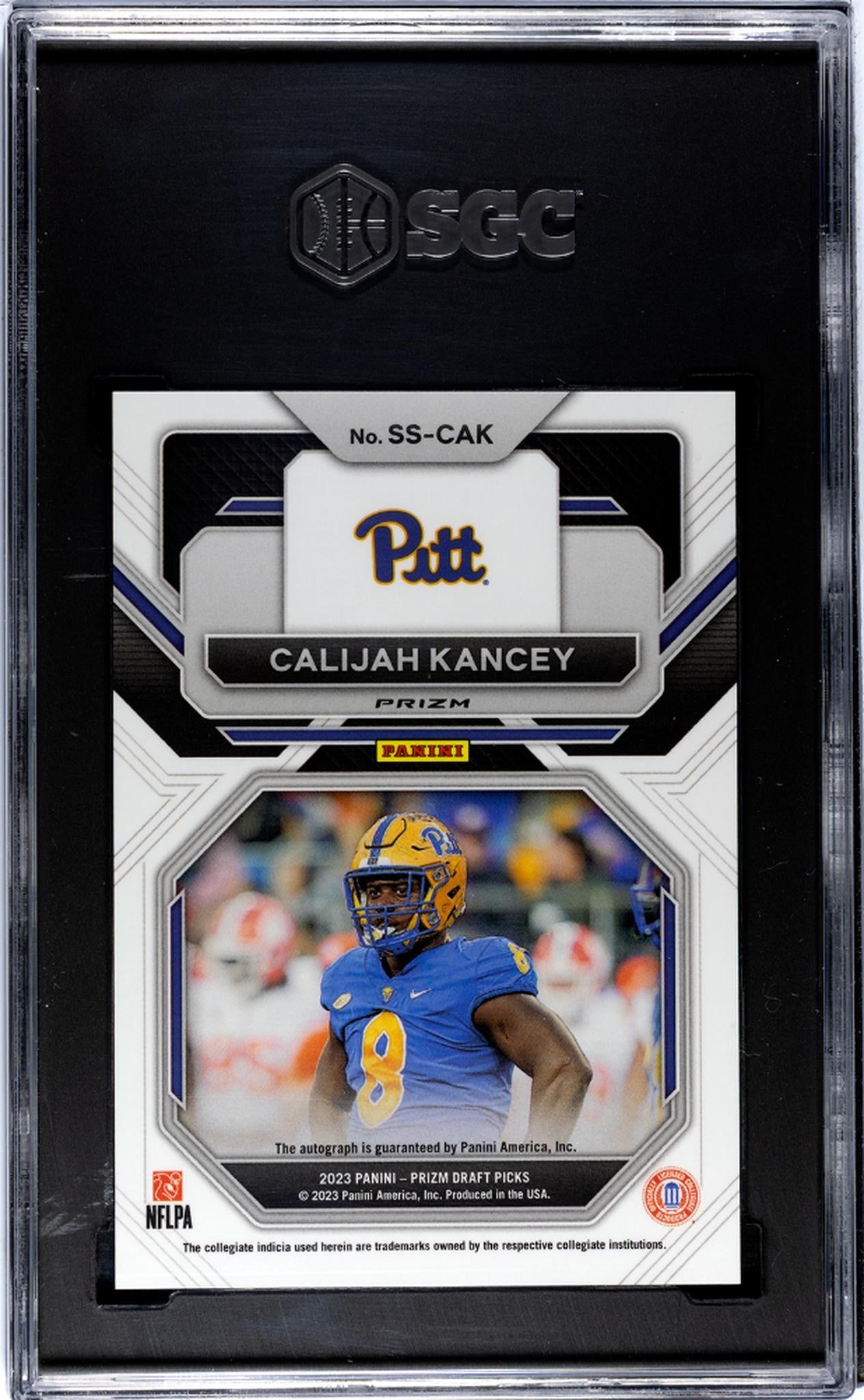 2023 Panini Prizm Draft Picks #SS-CAK Calijah Kancey Sensational Sigs. Green Prizm SGC 10