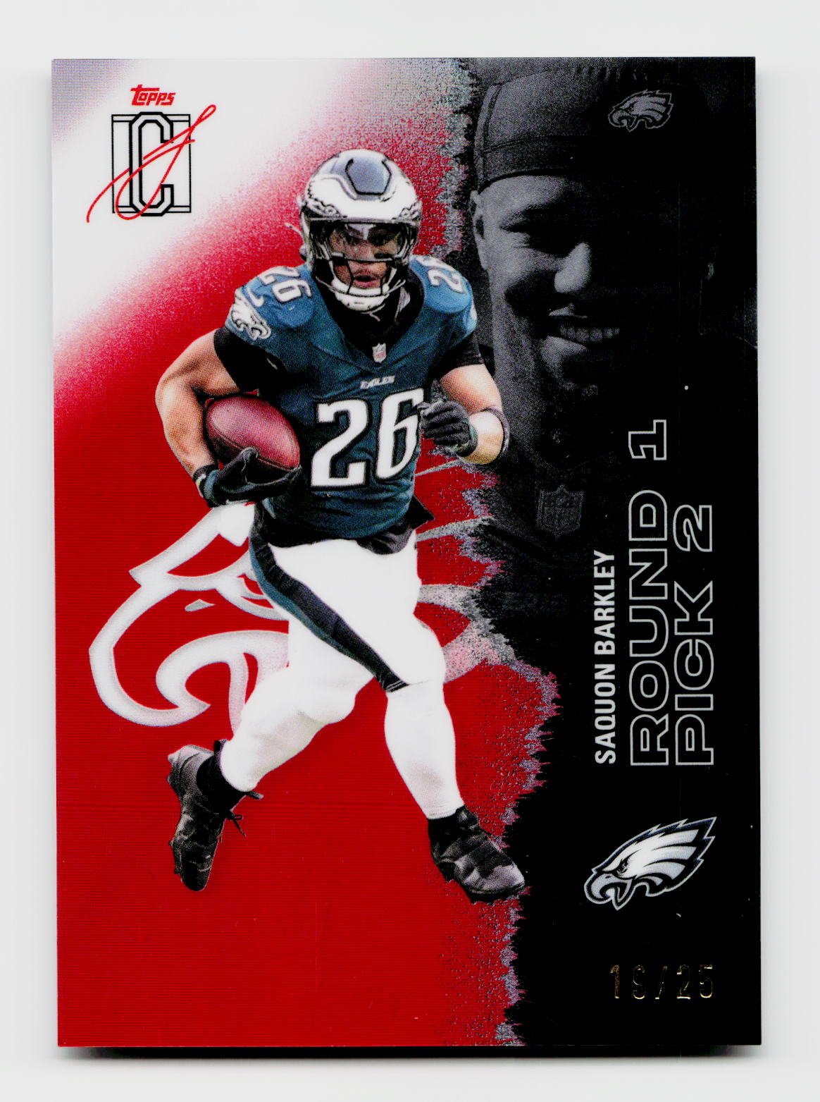 2025 Topps Saquon Barkley #43 /25 Philadelphia Eagles