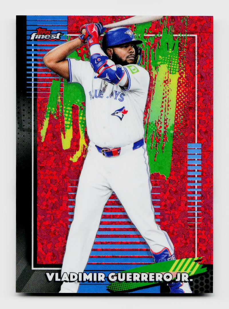 2026 Topps Finest Vladimir Guerrero Jr. Red Mini-Diamond SSP /5 #100