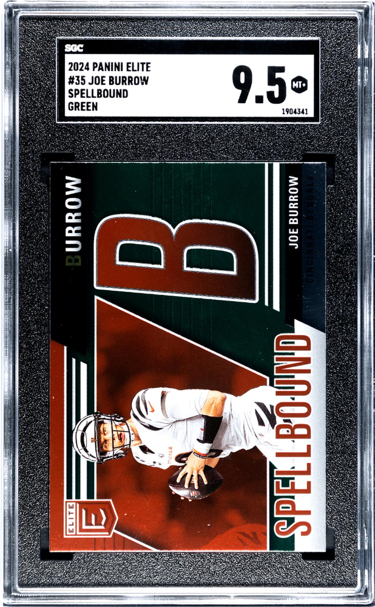 2024 Panini Elite Spellbound Green Joe Burrow #35 SGC 9.5
