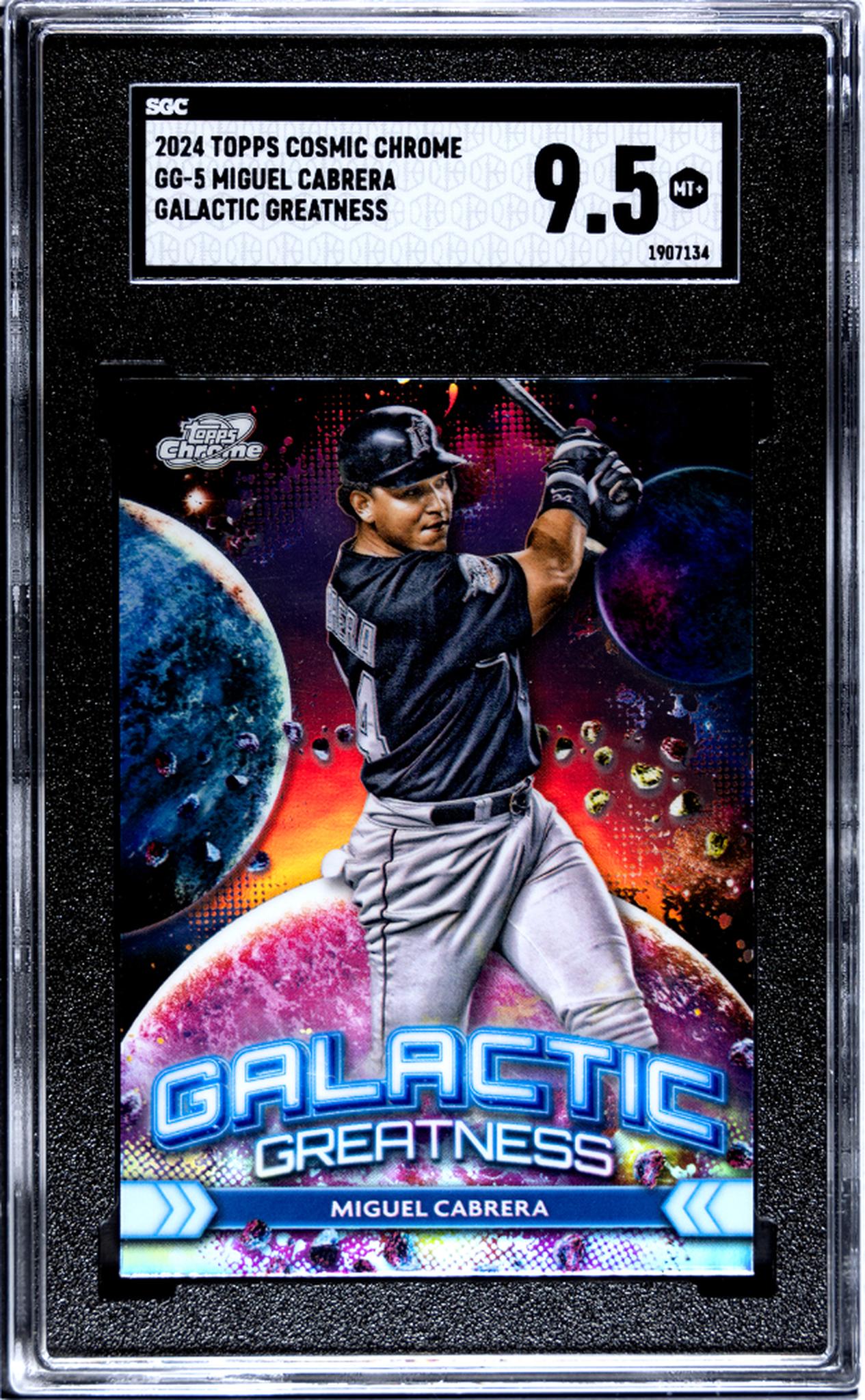 2024 Topps Cosmic Chrome Galactic Greatness Miguel Cabrera #GG-5 SGC 9.5