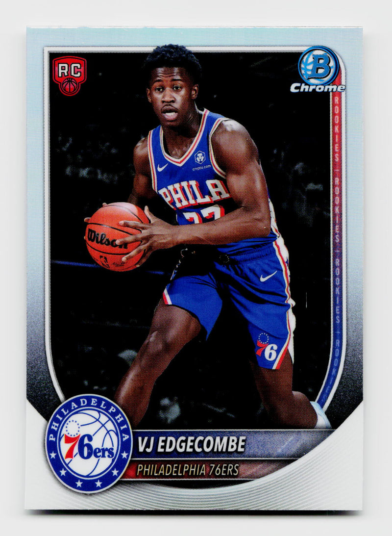 2025-26 Bowman Chrome VJ Edgecombe #BRR-3 Red Rookie RC Variation